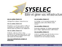 SYSELEC : Accueil SYSELEC : Accueil
