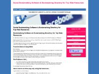 Social Bookmarking Software & Bookmarking Directory for Top Web Resources