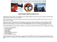 Welcome to Tahoe Nordic Search & Rescue, Inc Welcome to Tahoe Nordic Search & Rescue, Inc
