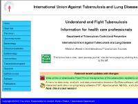  Clinical presentation, Epidemiology, Interventions, Tuberculosis program
