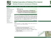 Trading Corporation of Pakistan (Pvt.) Ltd Trading Corporation of Pakistan (Pvt.) Ltd