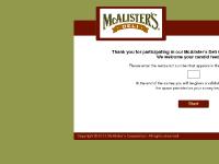 McAlister’s Guest Satisfaction Survey McAlister’s Guest Satisfaction Survey