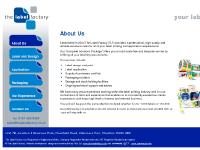 thelabelfactory.co.uk Label design and print, application and packing, self adhesive