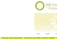 SAVE ORGANIC HEIRLOOM SEEDS and GROW FOOD SAVE ORGANIC HEIRLOOM SEEDS and GROW FOOD