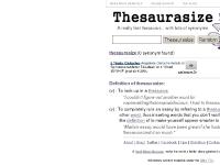 thesaurasize synonym - 0 synonyms for thesaurasize - synonyms by Thesaurasize thesaurasize synonym - 0 synonyms for thesaurasize - synonyms by Thesaurasize