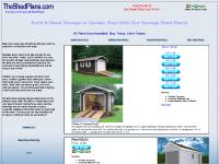 Wood storage shed plans, including free how to build guide.