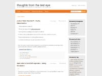 thoughts from the test eye