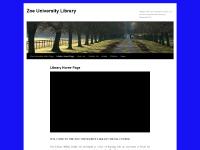 thezoelibrary.wordpress.com Zoe University Library, Contact Us, Ask the Librarian thezoelibrary.wordpress.com Zoe University Library, Contact Us, Ask the Librarian