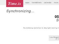 Time.is - exact time, any time zone