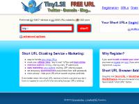 Tiny1.SE - TINY URL- FREE URL SERVICE (Twitter) FREE DOMAIN & Twitter short URL.