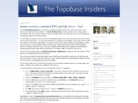 The Topobase Insiders The Topobase Insiders