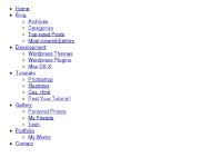 Wordpress Themes, Wordpress Plugins, Mac OS X, Tutorials Wordpress Themes, Wordpress Plugins, Mac OS X, Tutorials