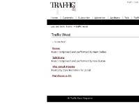 Traffic West, design, Traffic East Magazine, Contents Traffic West, design, Traffic East Magazine, Contents