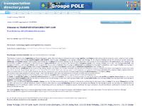 International Transport, the directory of the TRANSPORT in Europe International Transport, the directory of the TRANSPORT in Europe