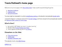 Trevis Rothwell's home page