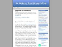 AV Matters – Tom Stimson’s Blog AV Matters – Tom Stimson’s Blog
