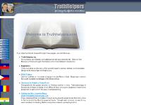Truth Helpers Inc., connecting lovers of God and His truth for uniquely effective ministry Truth Helpers Inc., connecting lovers of God and His truth for uniquely effective ministry