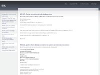 tsql.ca Web Design, Meditech DR Core SQL Tables, Simple MYSQL Select Queries