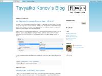 Tsvyatko Konov`s Blog Tsvyatko Konov`s Blog