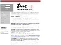 tuesdaymusicalclub.org Tuesday Musical Club, classical music, scholarships
