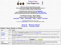 Find A Tutor | Tutor-Pages.com