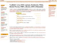 TuxMobil: TuxMobil: Linux With Laptops, Notebooks, PDAs, Mobile Phones, PMPs, eBooks, GPS & Wearables