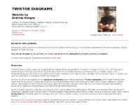 twistordiagrams.org.uk Academic webpage at Wadham College, Colin Watson, Background material on twistor theory twistordiagrams.org.uk Academic webpage at Wadham College, Colin Watson, Background material on twistor theory