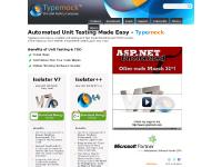 Unit Testing Development Tools for .NET and C++ -- Typemock Unit Testing Development Tools for .NET and C++ -- Typemock