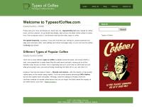 typesofcoffee.com types of coffee, coffee bean, coffee types