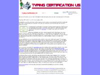 Typing Certification US English keyboard typing speed test
