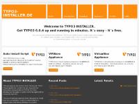 TYPO3 INSTALL - Easy TYPO3 installation via script or virtual appliance TYPO3 INSTALL - Easy TYPO3 installation via script or virtual appliance