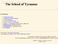 The School of Tyrannus: Index
