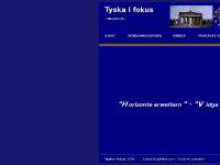 tyskaifokus.se VERKSAMHETSPROFIL, KUNDER, PRAKTISKT EXEMPEL tyskaifokus.se VERKSAMHETSPROFIL, KUNDER, PRAKTISKT EXEMPEL