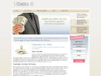 udebts.com consolidate your debts, debt consolidation, consolidate my debts