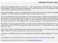 Underbakke Ancestry Login