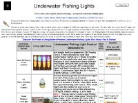 Underwater Water Fishing Lights for Sports Fishermen. Underwater Water Fishing Lights for Sports Fishermen.