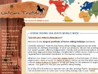 Quality Horse Riding Holidays Worldwide *Unicorn Trails* Quality Horse Riding Holidays Worldwide *Unicorn Trails*
