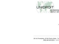 International Institute for the Unification of Private Law (UNIDROIT) - Home Page