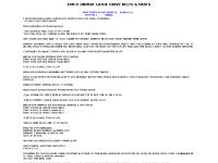 EMCO UNIMAT SL DB 3 / 4 DRIVE BELTS EMCO UNIMAT SL DB 3 / 4 DRIVE BELTS