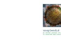 Unsplendid | An Online Journal of Poetry in Received and Nonce Forms Unsplendid | An Online Journal of Poetry in Received and Nonce Forms