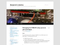 Benjamin's robotics | A site about some of my projects, some tutorials and anything else I feel like publishing Benjamin's robotics | A site about some of my projects, some tutorials and anything else I feel like publishing