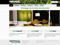 Vertical Plants System – Självbevattnande Växtväggar – Gröna väggar – Plantväggar – Plant Screen