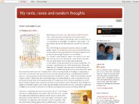 My rants, raves and random thoughts My rants, raves and random thoughts