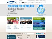 liten vicdeaf.com.au skärmbild