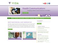 Better Health Outcomes through Innovative Learning Design &rarr; Vida Health Communications
