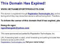 vietnamexportproducts.com Registration Technologies, Inc., Registration Technologies