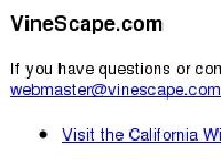 vinescape.com Visit the California Wine Country vinescape.com Visit the California Wine Country