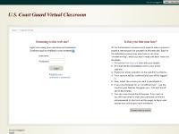 virtualclassroomuscg.org moodle, U.S. Coast Guard Virtual Classroom: Login to the site