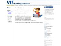 virtuallyignorant.com web design, make a webpage, designing a web site