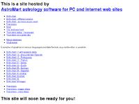 Astrology software shareware, AstroMart program